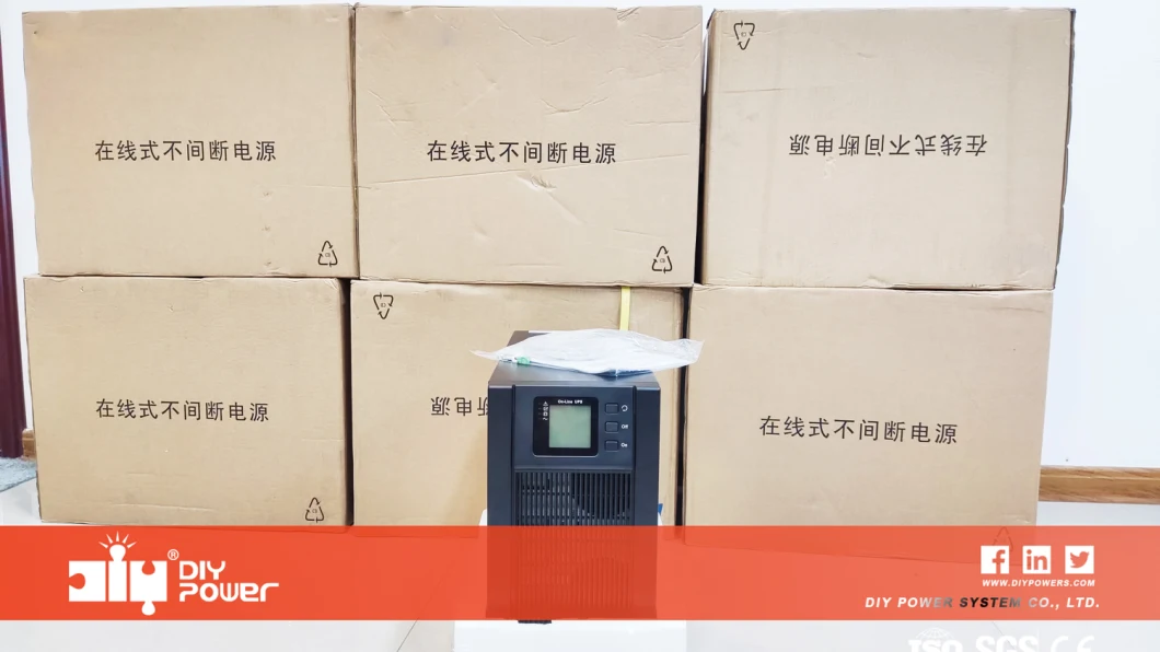 UPS Uninterruptible Power Supply 3 Phase Online Rack Mount 1kVA 3kVA 6kVA 10kVA on-Line Double Conversion China Factory