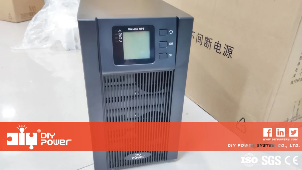 UPS Uninterruptible Power Supply 3 Phase Online Rack Mount 1kVA 3kVA 6kVA 10kVA on-Line Double Conversion China Factory