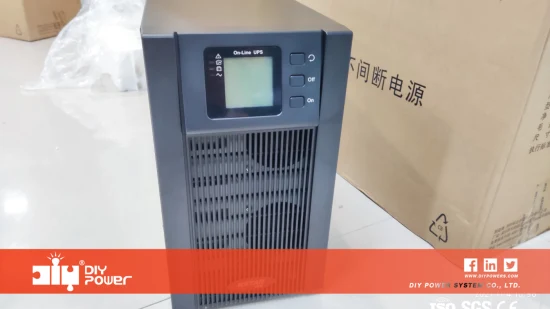 Fuente de alimentación ininterrumpida UPS Trifásica Montaje en bastidor en línea 1kVA 3kVA 6kVA 10kVA en línea Doble conversión Fábrica de China